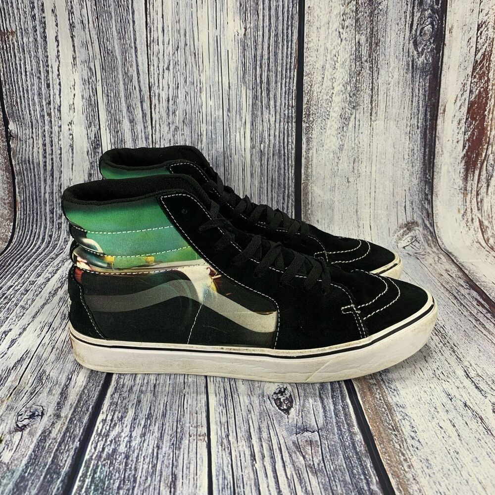 Vans Sk8-Hi ComfyCush Formula 66 Graphic Black & Green Suede Men’s 13